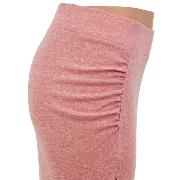 Free People Beach Pink Side Ruched & Slit Maxi Skirt | Coastal Boho Clean Girl M - Picture 14 of 16